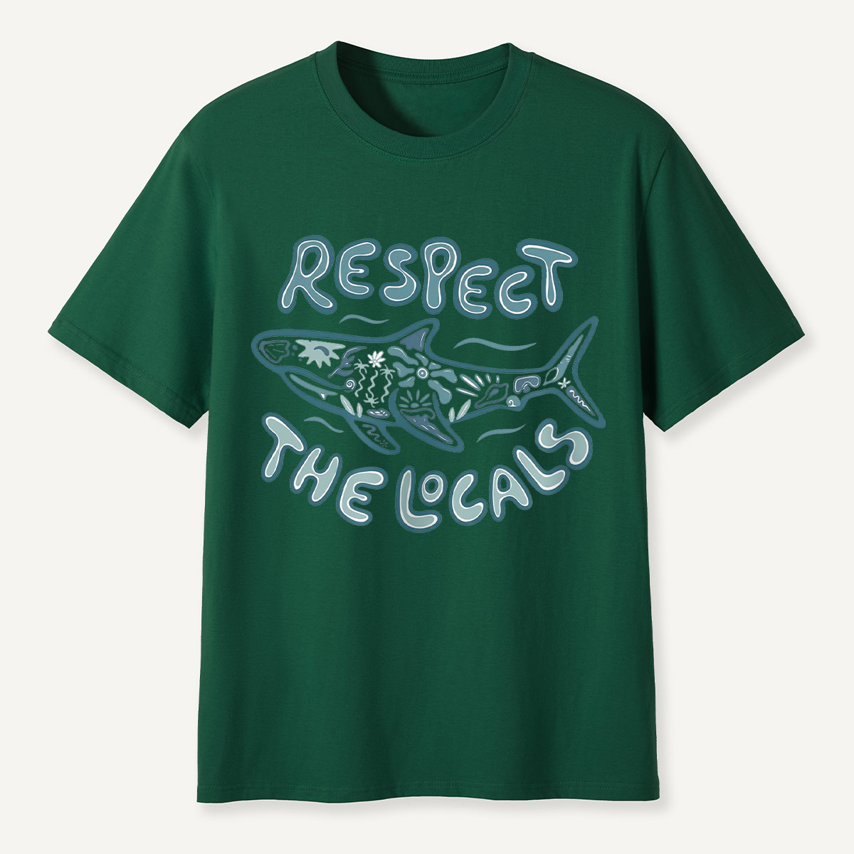 Coastal Ocean Shark Respect the Ocean Wildlife T-Shirt