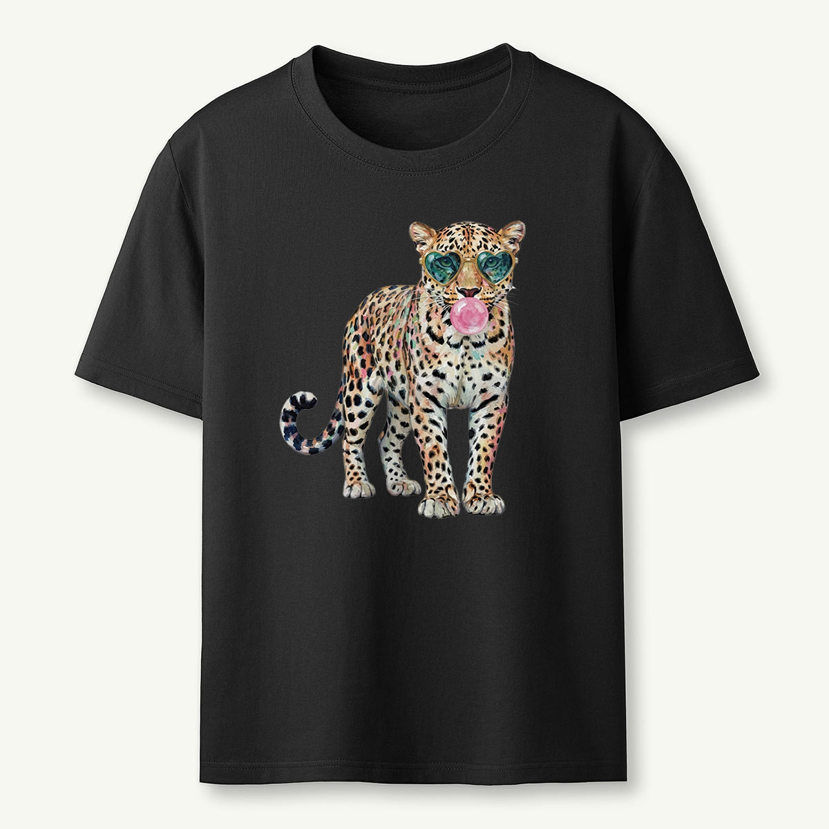Leopard Bubblegum Sunglasses T‑Shirt