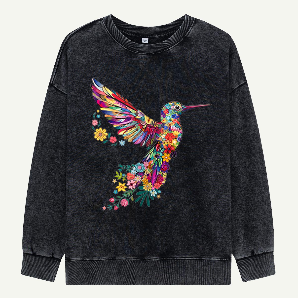 Animal Lover Hummingbird Washed Sweatshirts