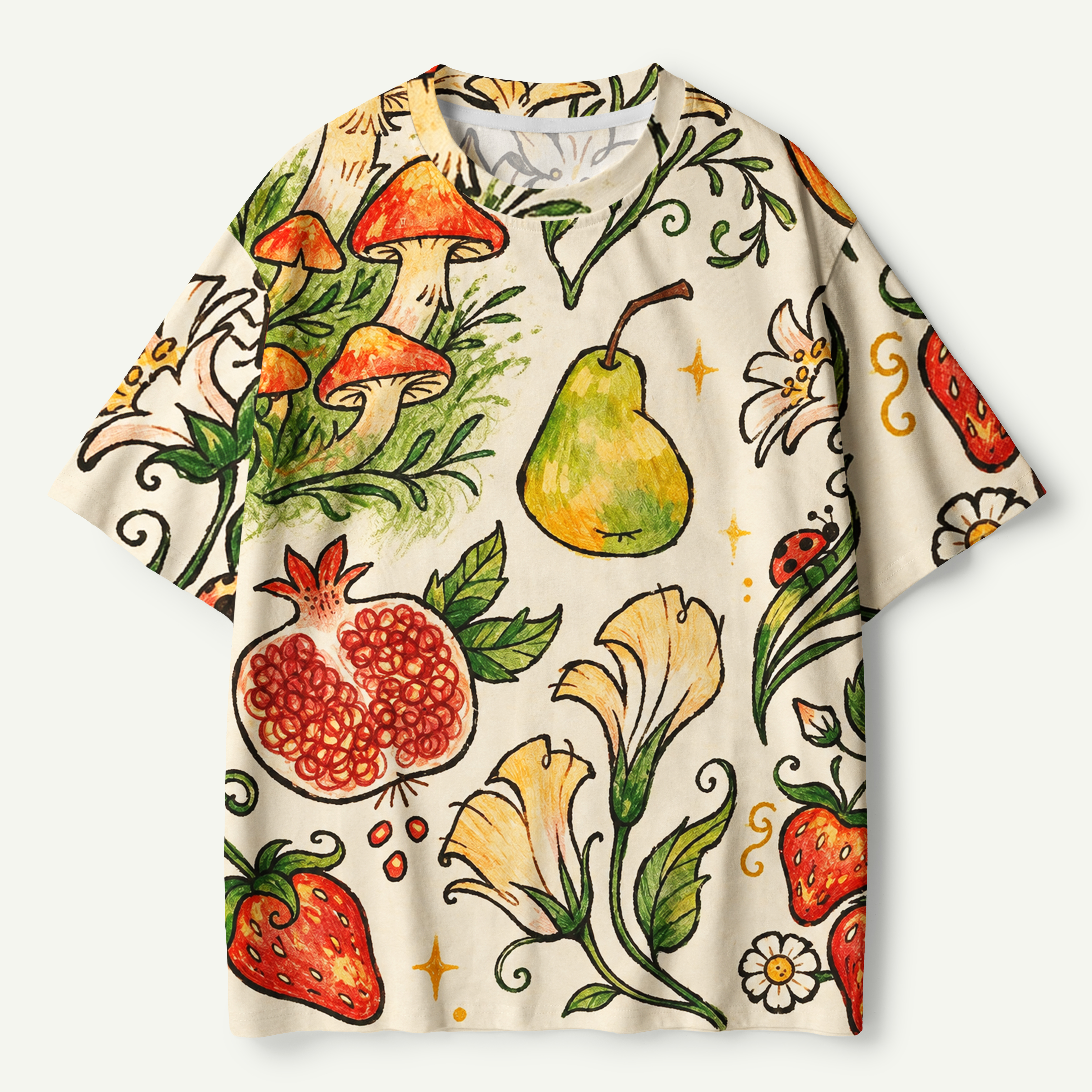 Bumblebee Wildflower Botanical Premium Pure Cotton Tee