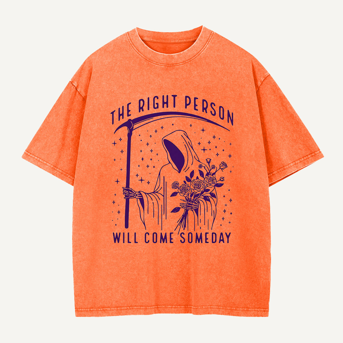 The Right Person Will Come Someday Washed T-Shirt