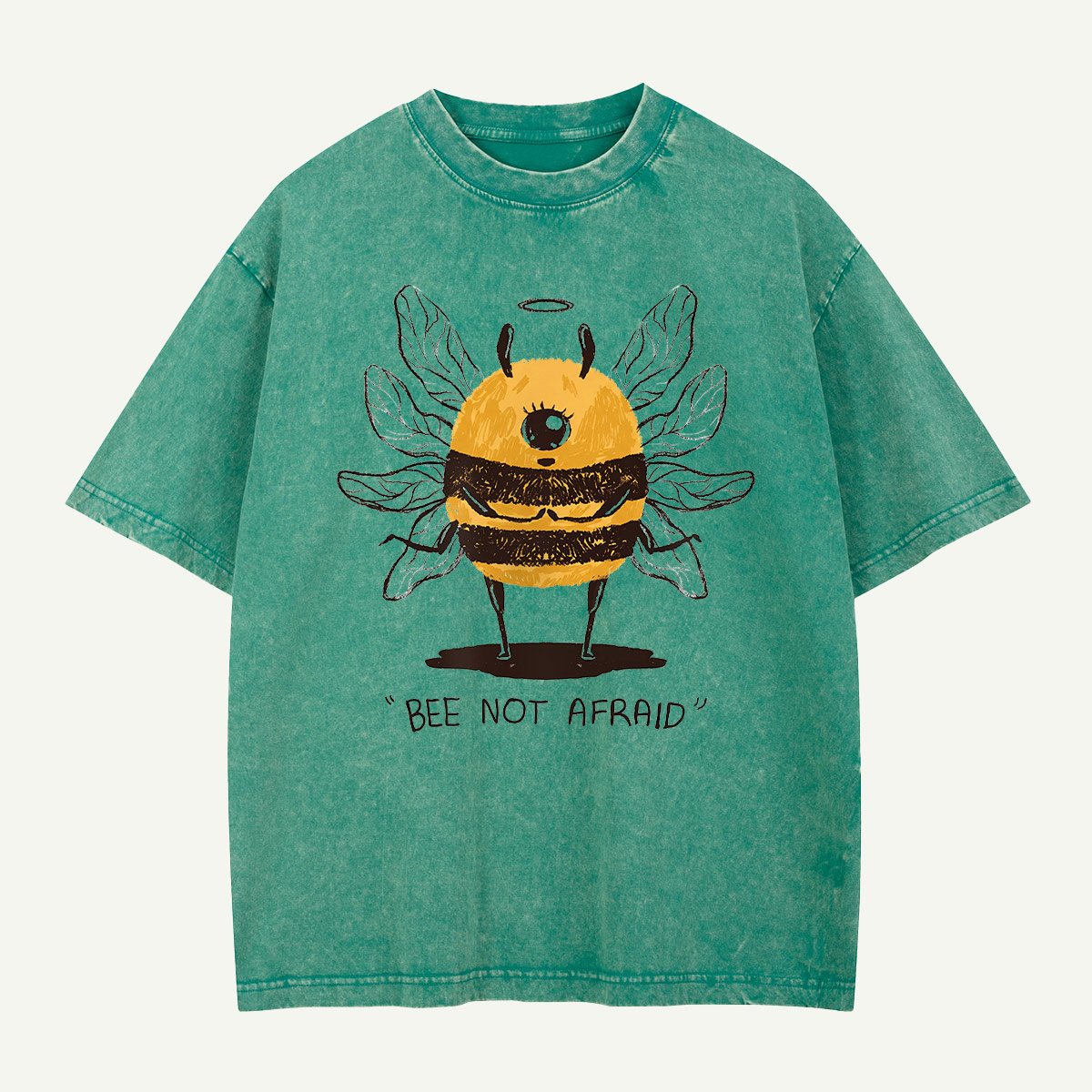 Bee Not Afraid Washed T-Shirt