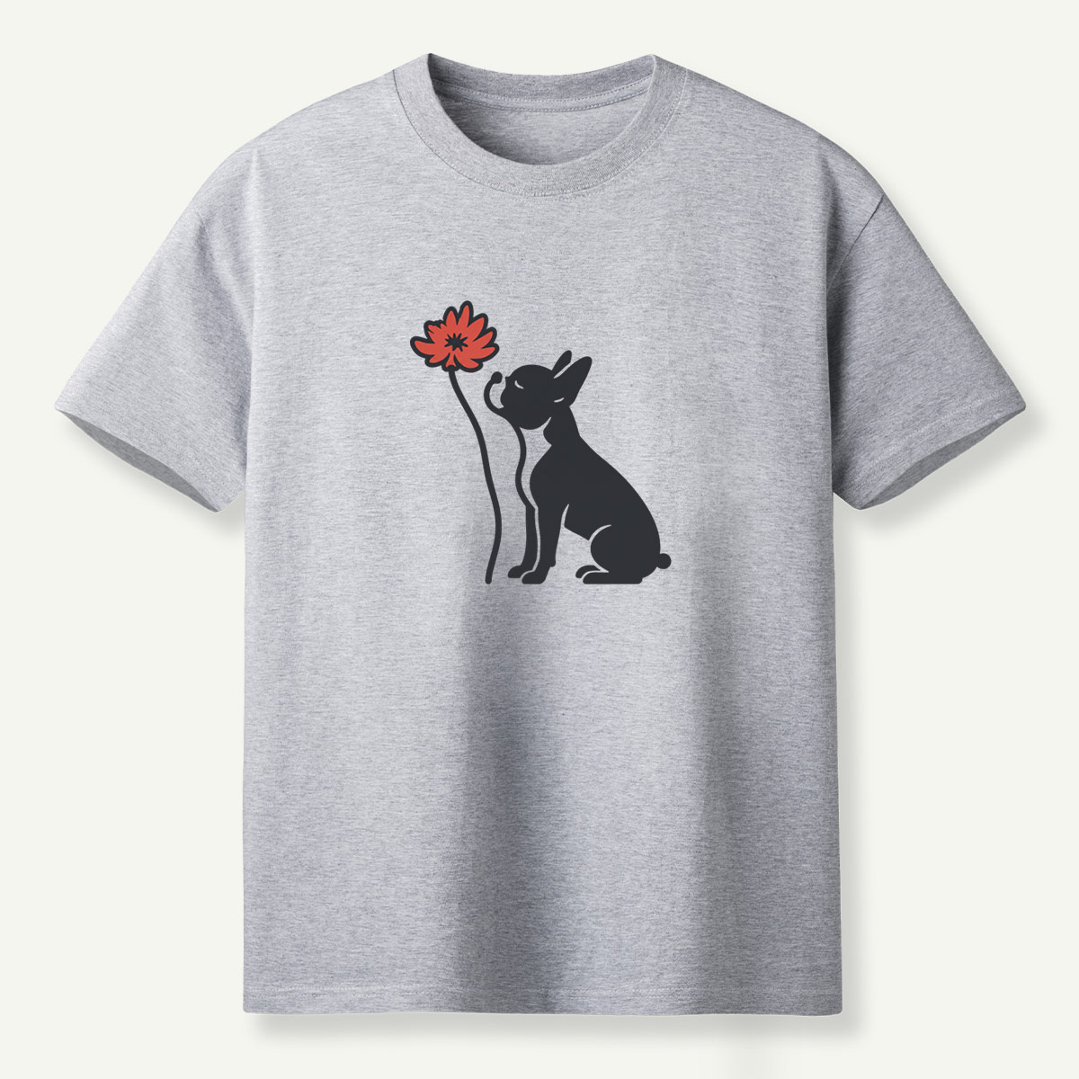 Bunny Smelling Flower Nature Moment T-Shirt