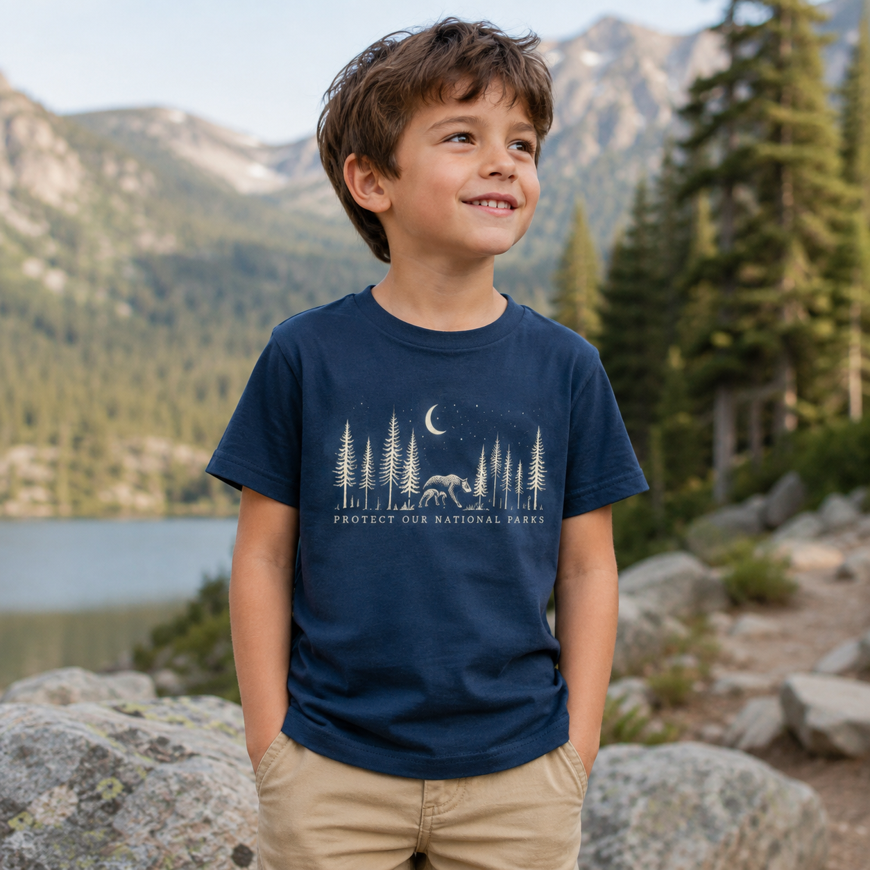 Protect The National Parks Environmental Activism Kids T-Shirt