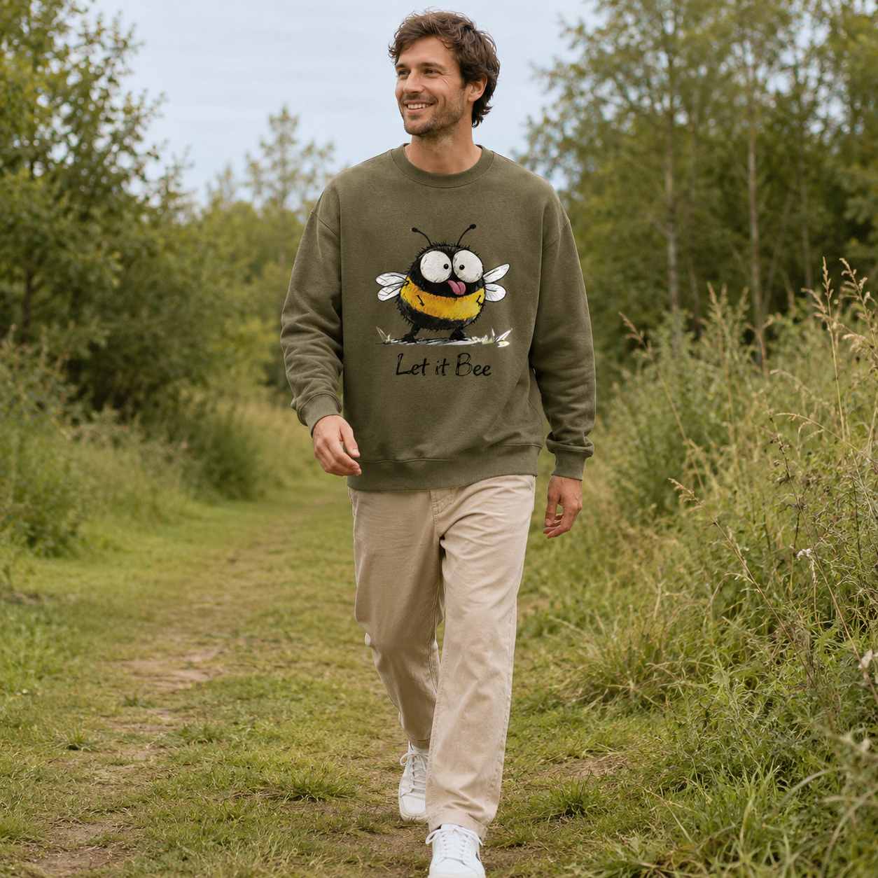 Let It Bee Funny Bumblebee Sweatshirts