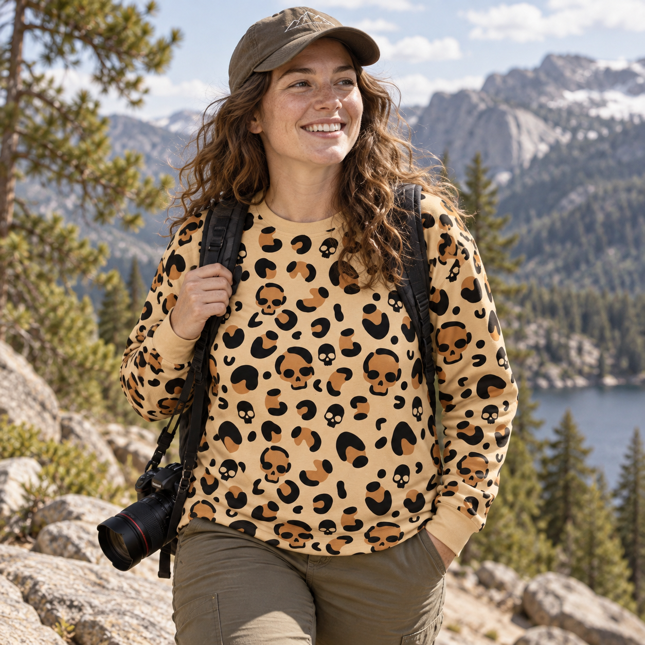 Classic Leopard Spot Pattern Premium Pure Cotton Long Sleeves