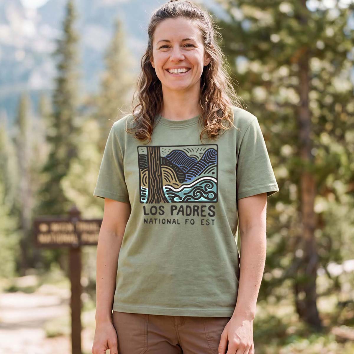 Los Padres National Forest Tee Cotton Classic T-Shirt