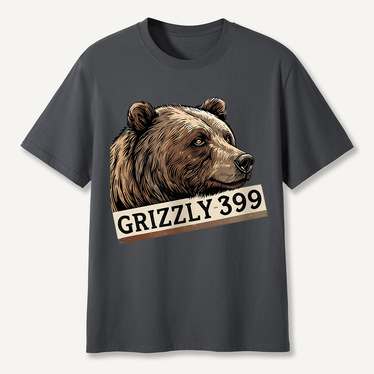 Grizzly 399 Portrait Lavender T-Shirt