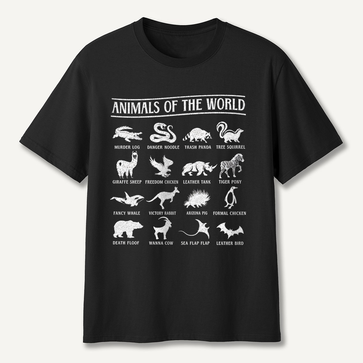 Animals of the World Funny Names T-Shirt