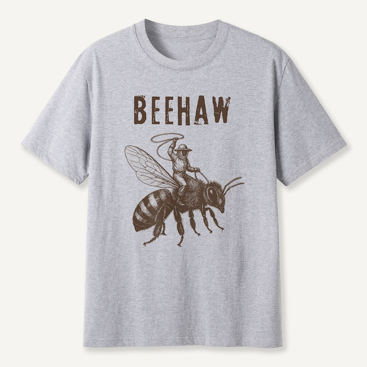 Beehaw Cowboy Riding Bee T-Shirt