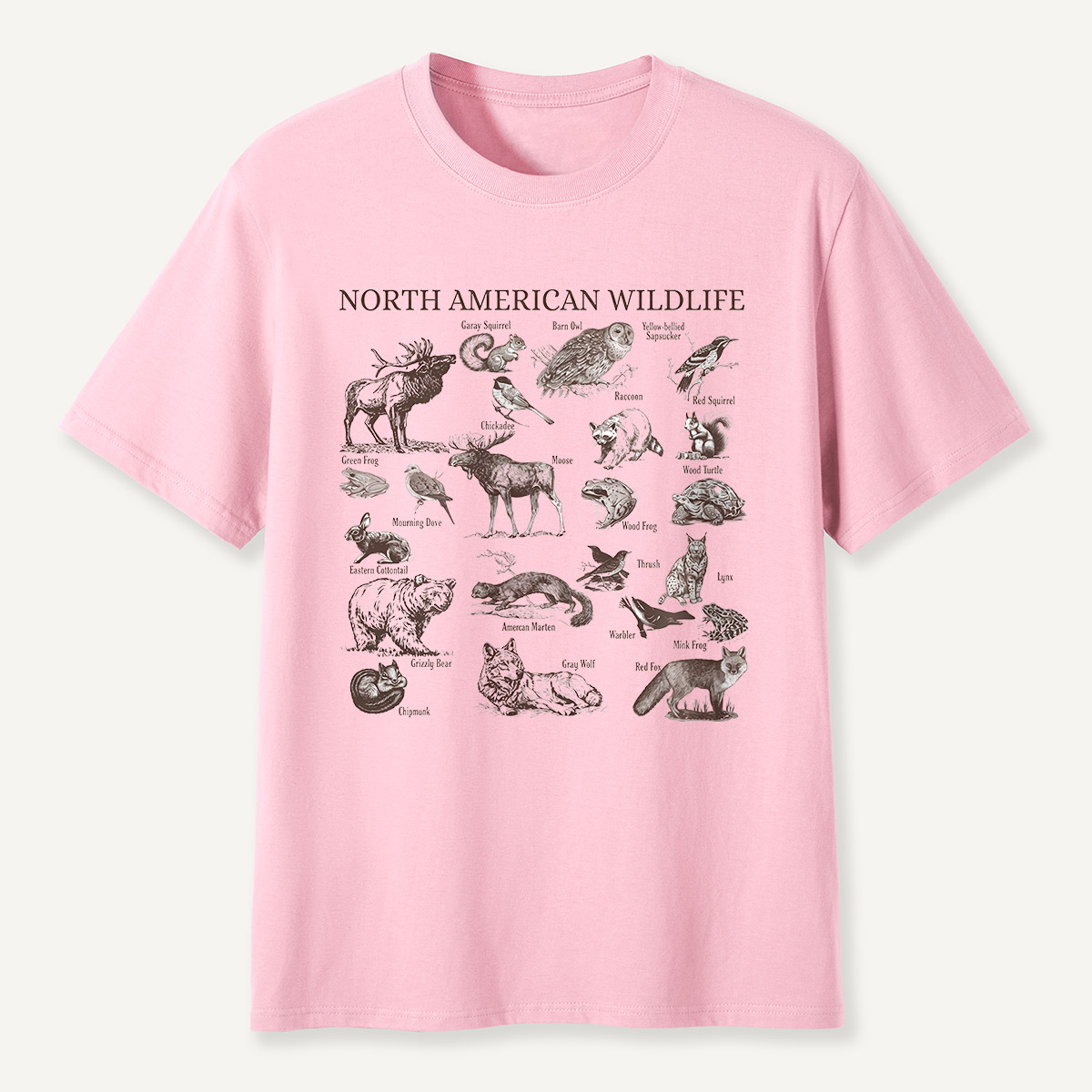 North American Wildlife Vintage T-Shirt