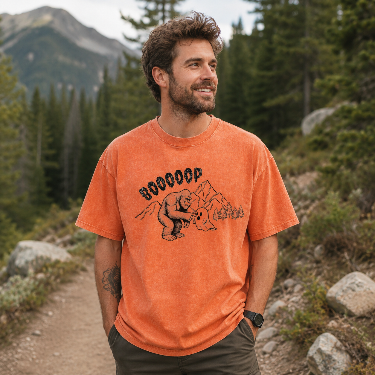 Bigfoot Says Boop Washed T-Shirt