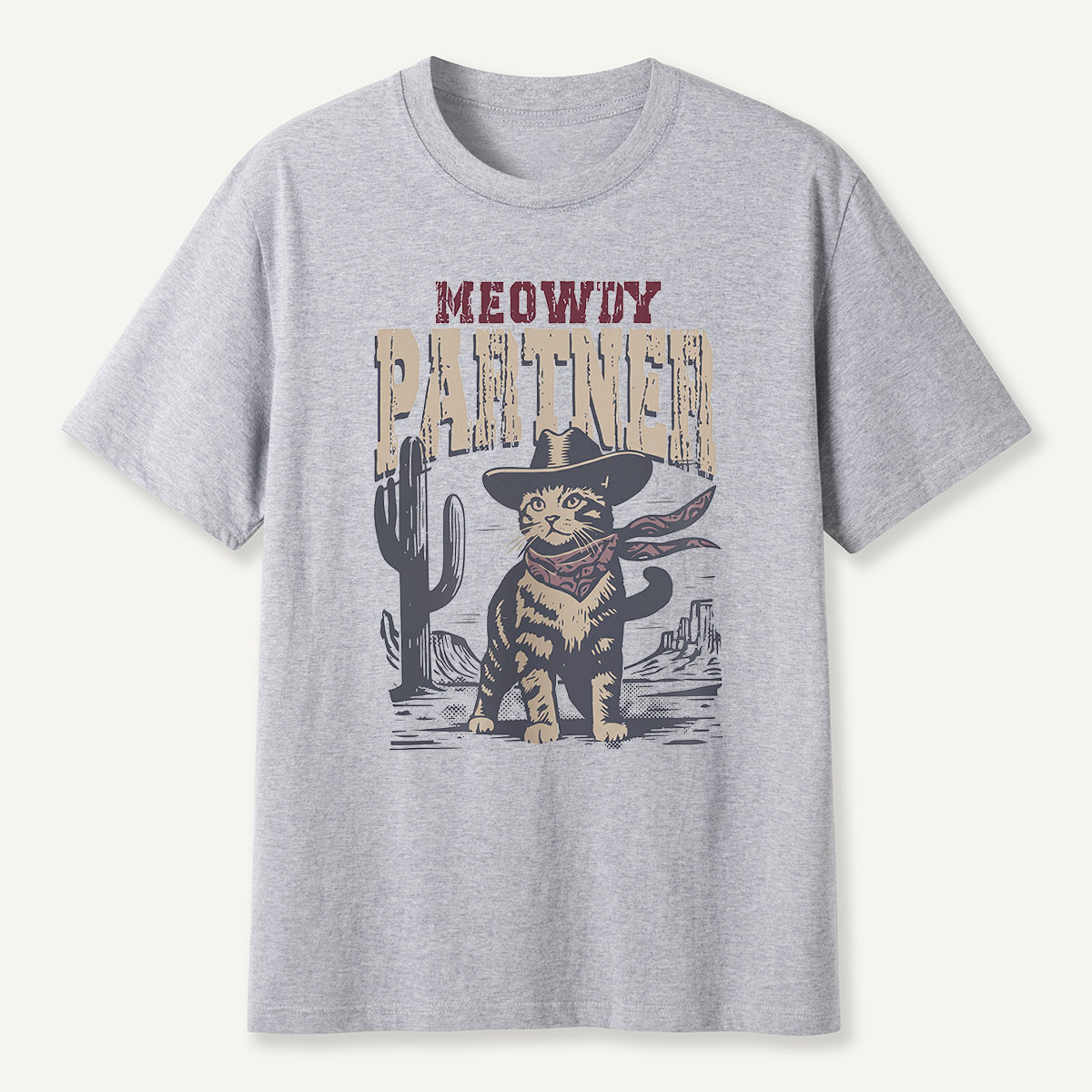 Meowdy Partner Cowboy Cat T-Shirt