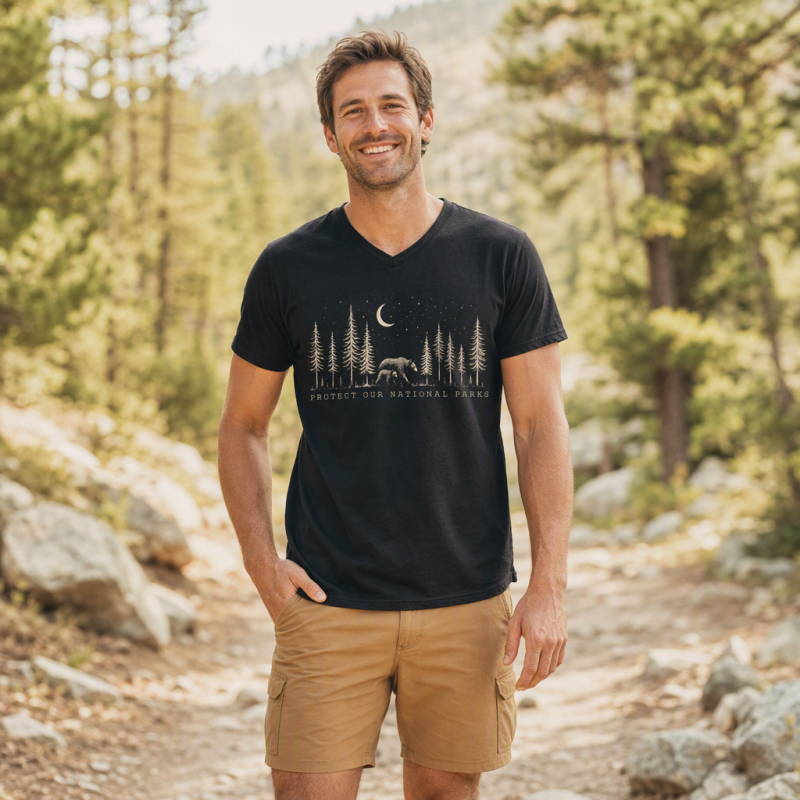 Protect The National Parks Environmental Activism V-neck T-Shirt