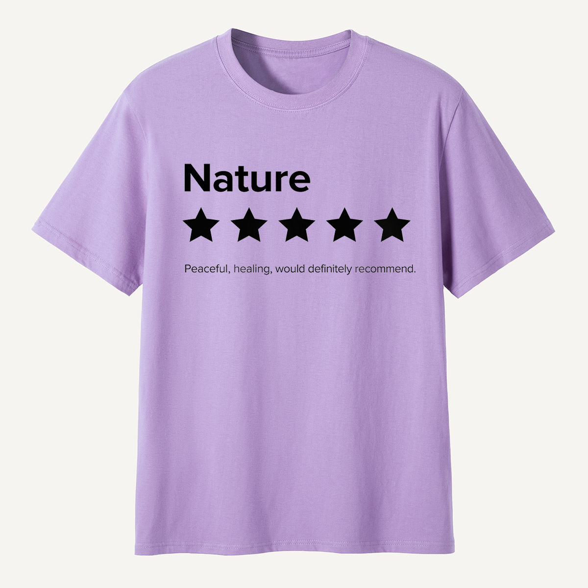 Nature 5-Star Review Minimalist Rating T-Shirt