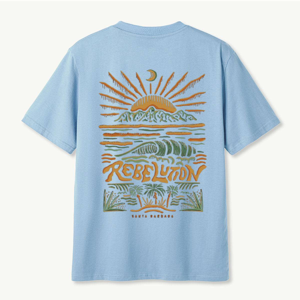 Rebellion Santa Barbara Mountain Wave Sunset T-Shirt