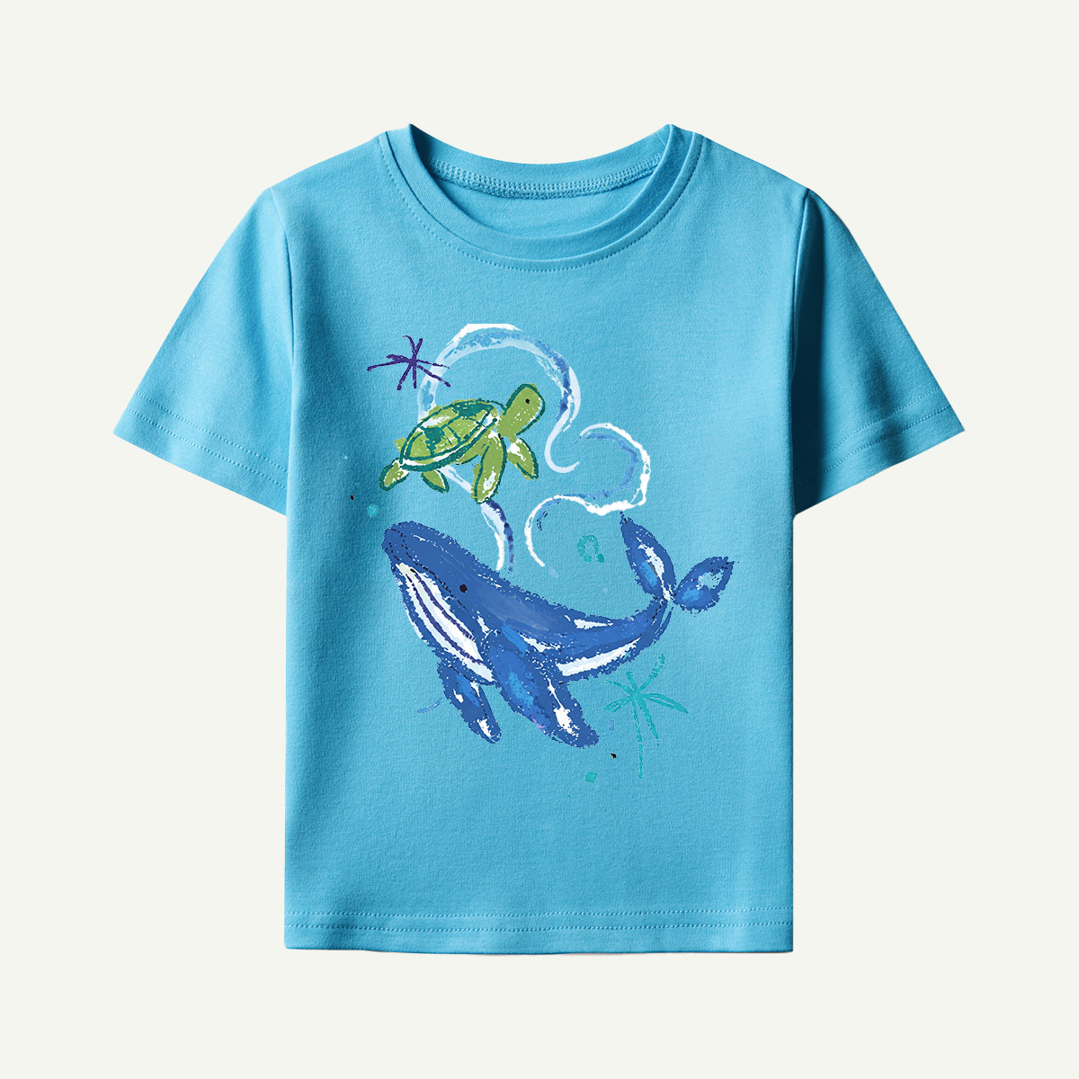 Whale and Turtle Ocean Friends Kids T-Shirt