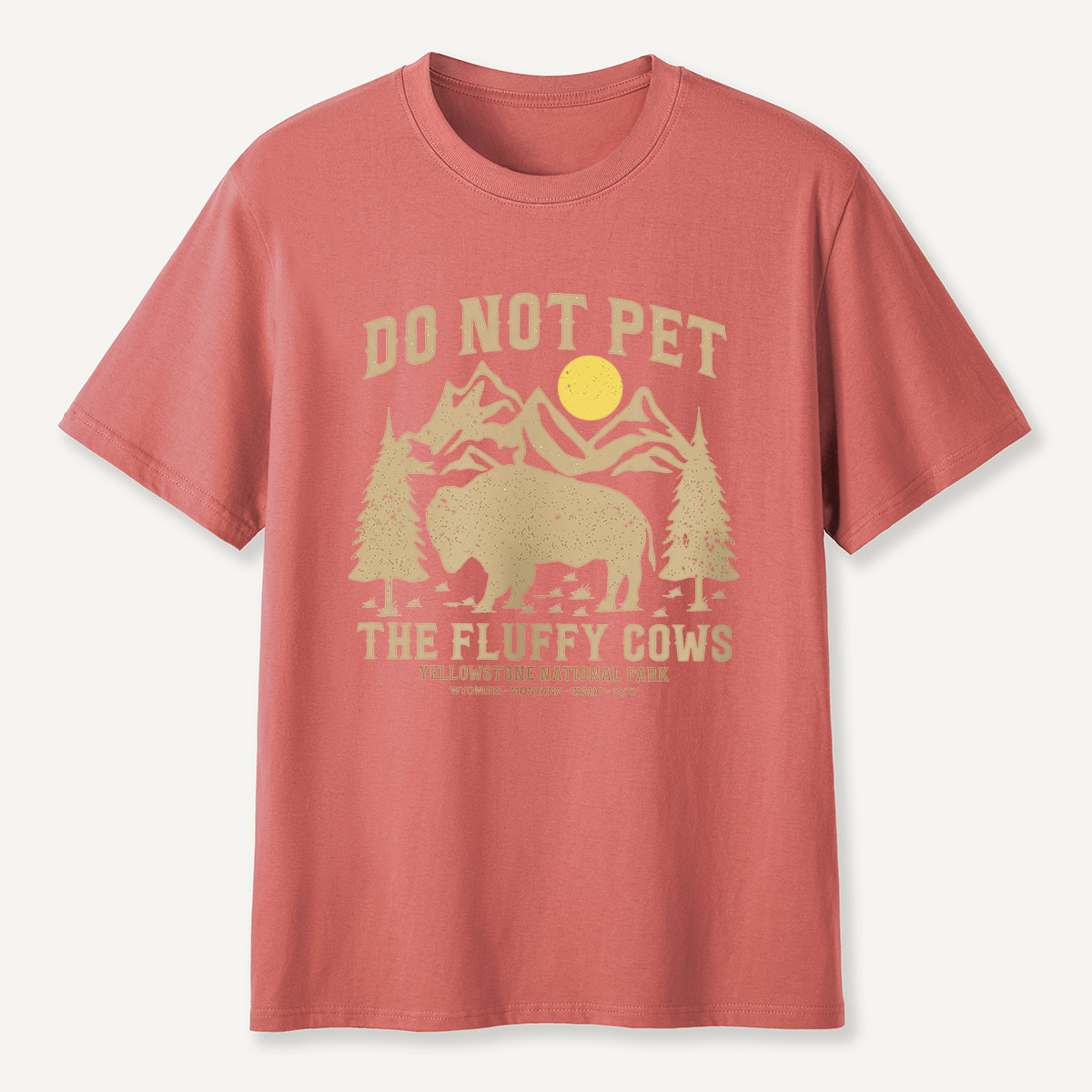 Do Not Pet the Fluffy Cows Yellowstone Sun T-Shirt
