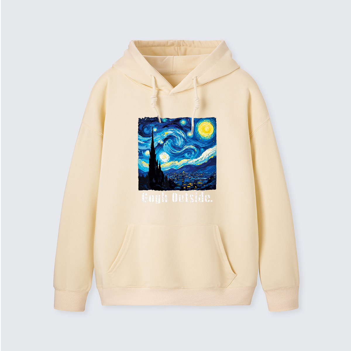 Swirl Night Sky Gogh Outside Hoodie