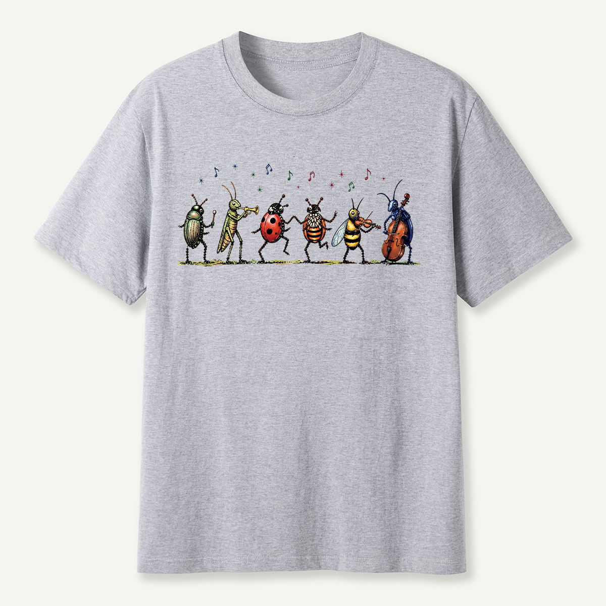 Vintage Insect Music Musical Bugs T-Shirt