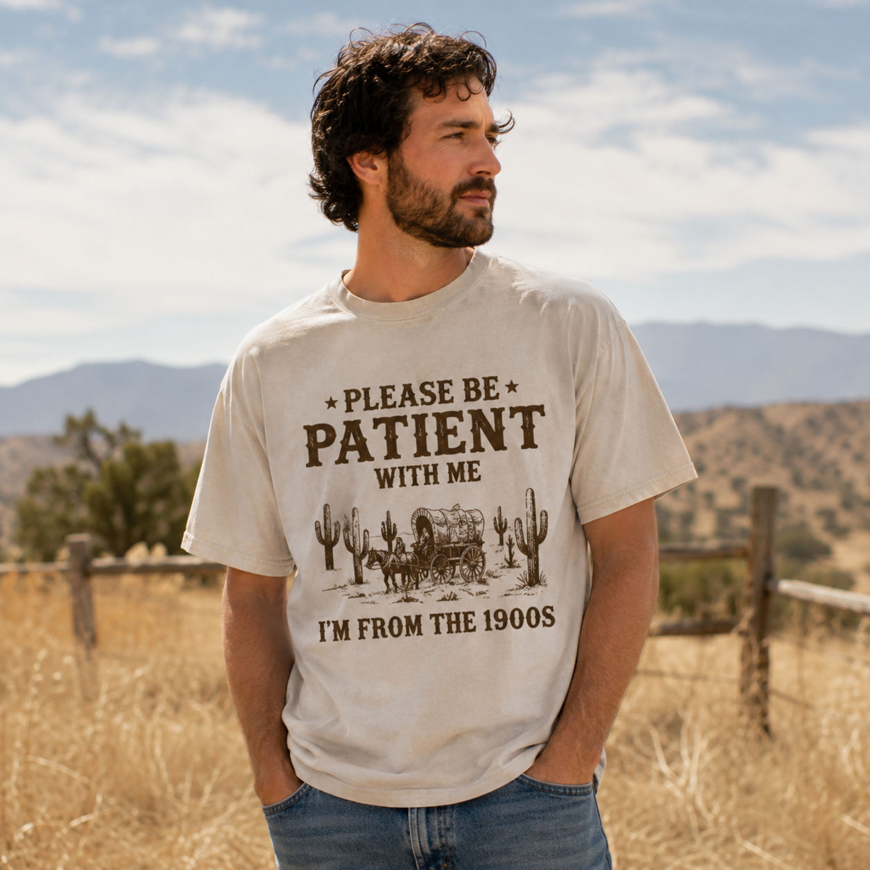Please Be Patient With Me I'm From the 1900s Washed T-Shirt