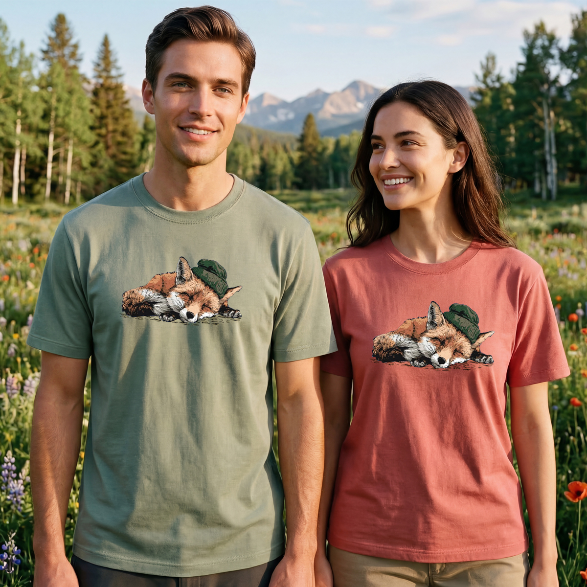 Red Fox Sleeper T-Shirt