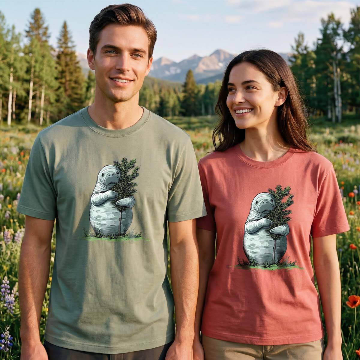 Manatee Tree Hugger T-Shirt