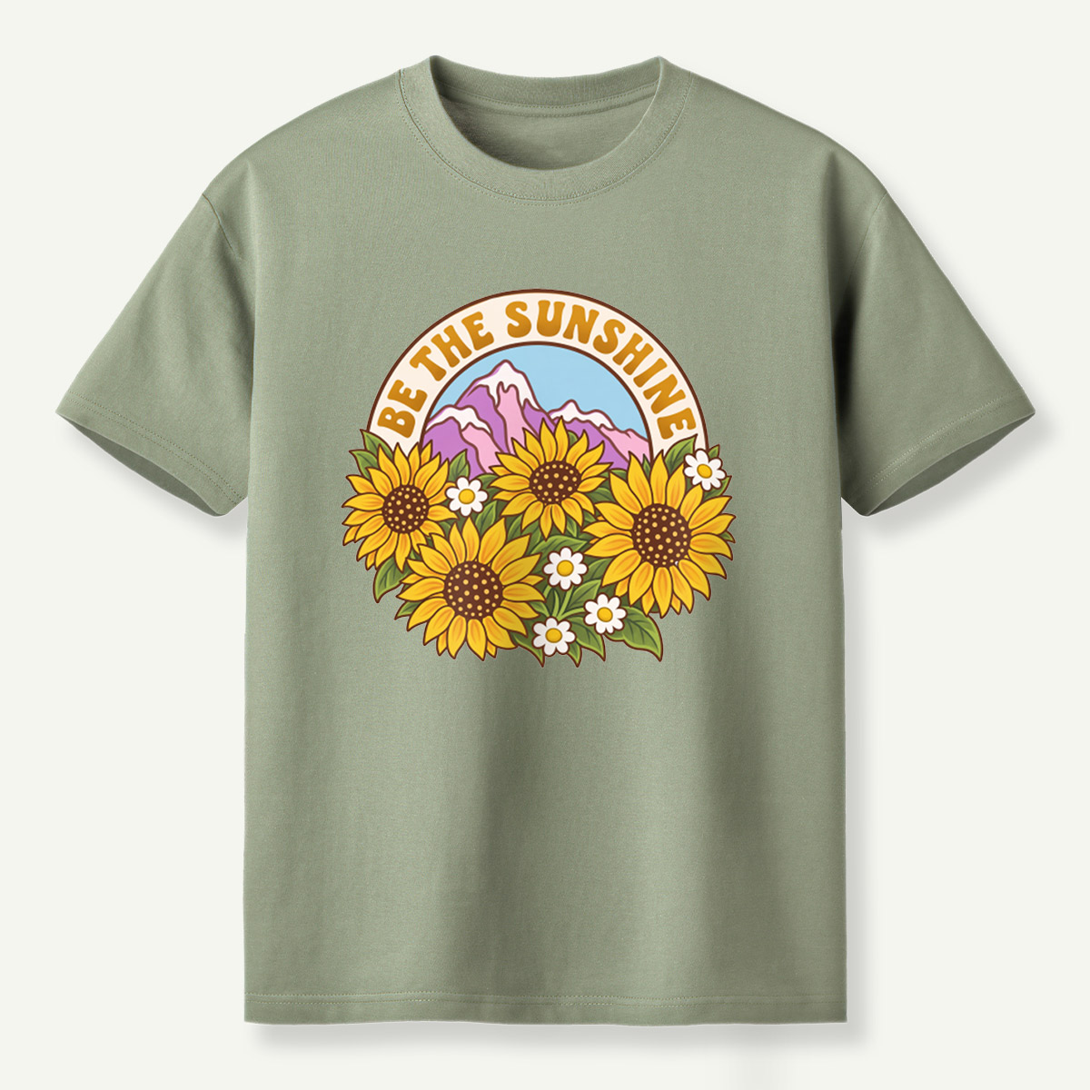 Be The Sunshine Sunflower Mountains T-Shirt