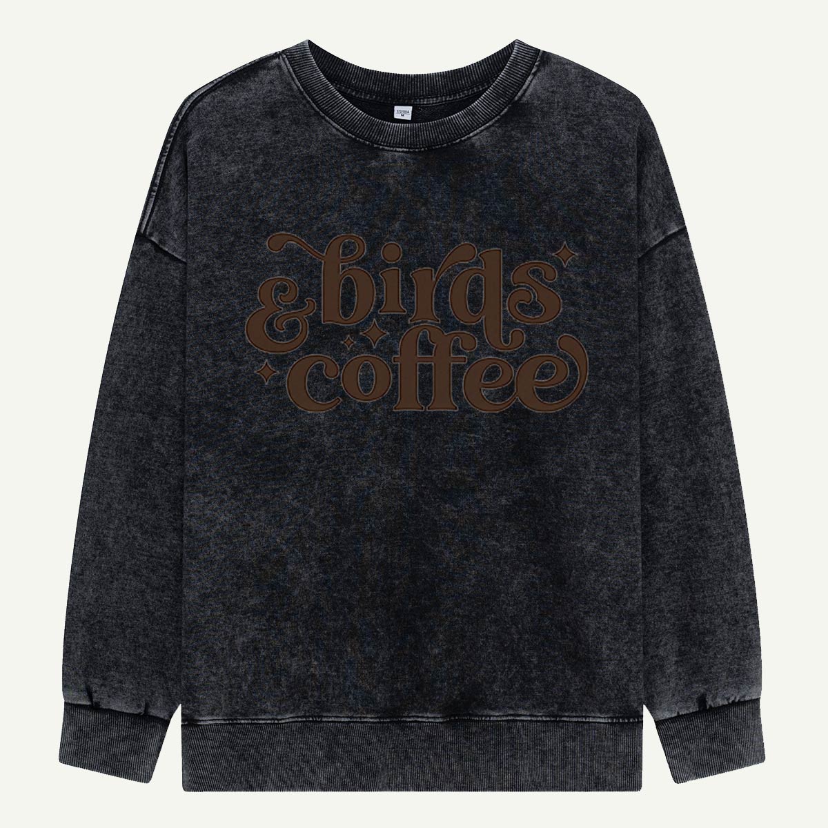 Birds & Coffee Please Washed Sweatshirts