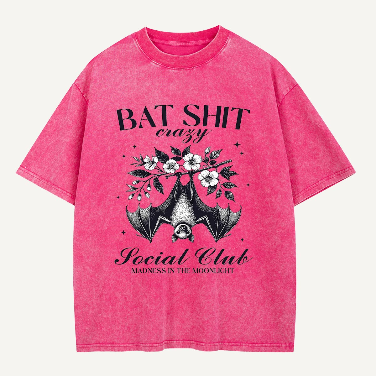 Bat Shit Crazy Social Club Washed T-Shirt
