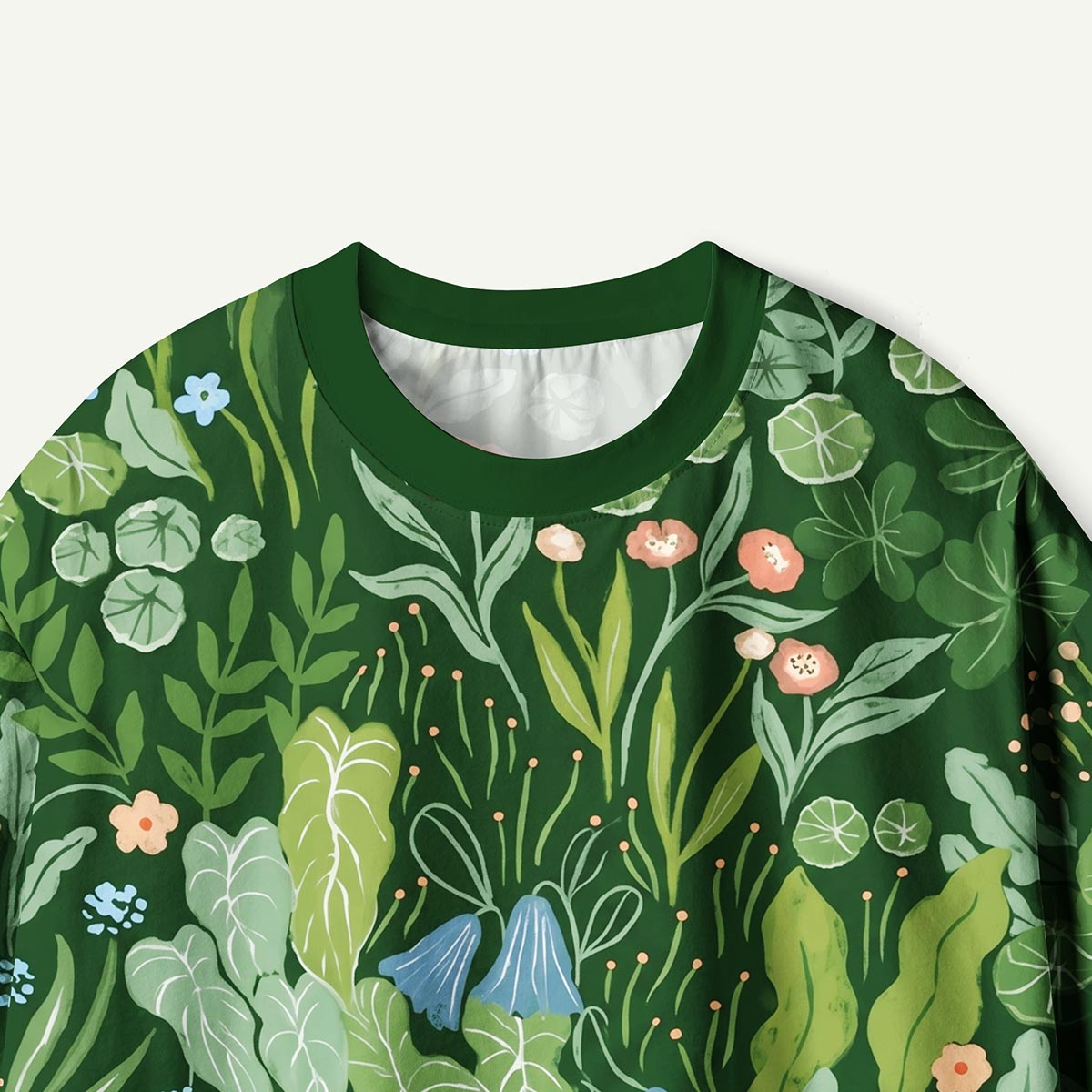Botanical Wildflower Meadow Premium Eco All-Over Print T-Shirt