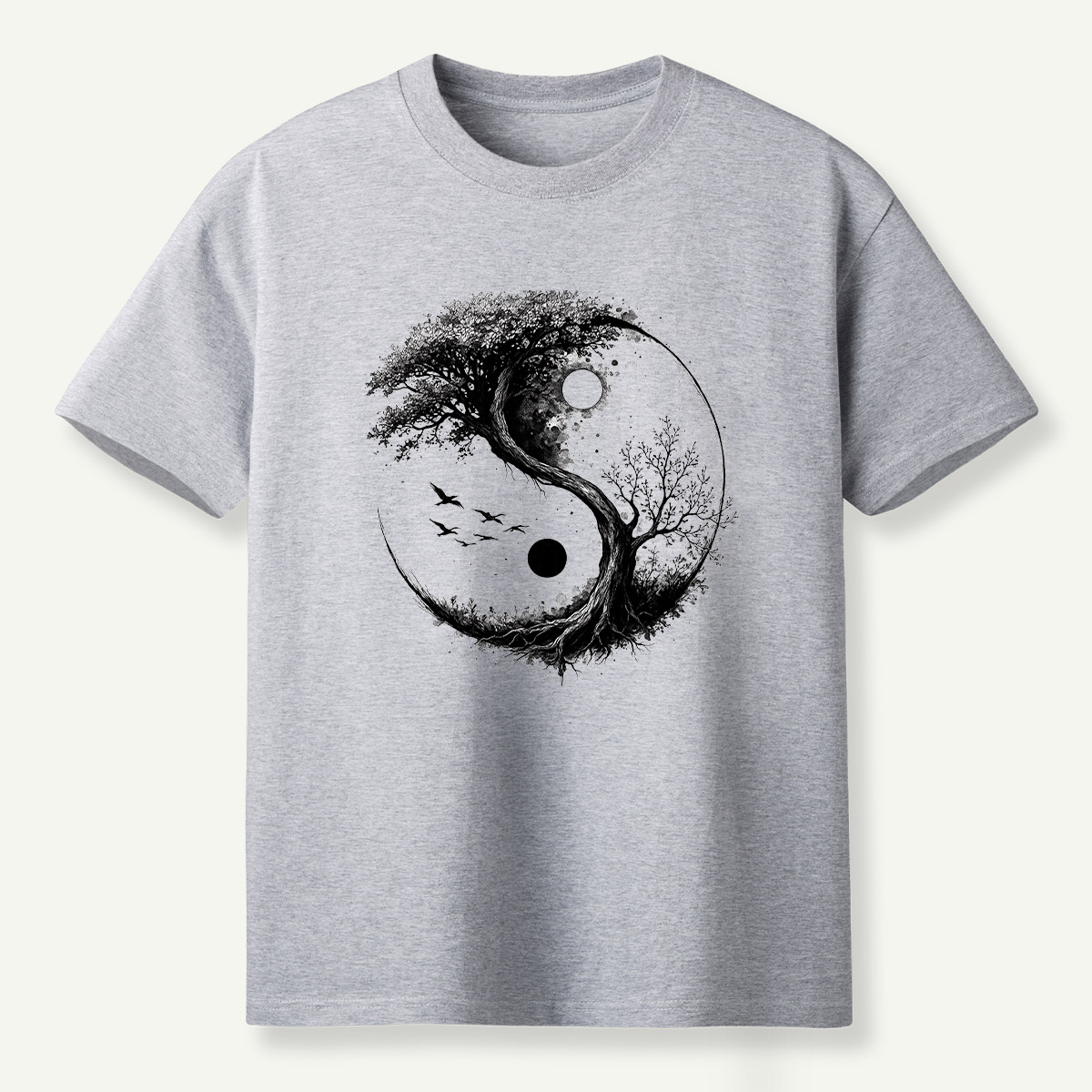 Yin Yang Tree Of Life Balance T-Shirt