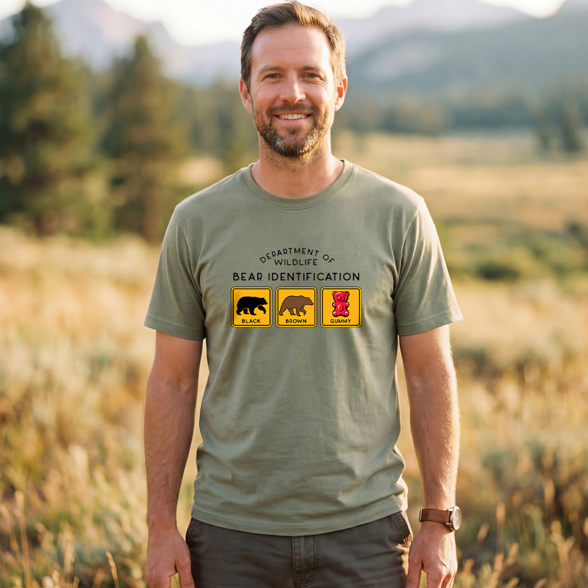 Bear ID Tee Cotton Classic T-Shirt