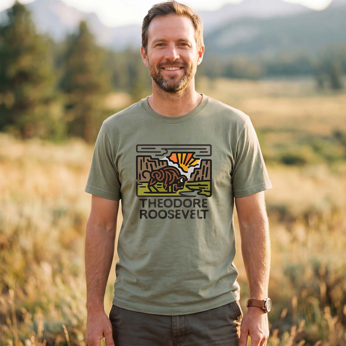Theodore Roosevelt National Park Tee Cotton Classic T-Shirt