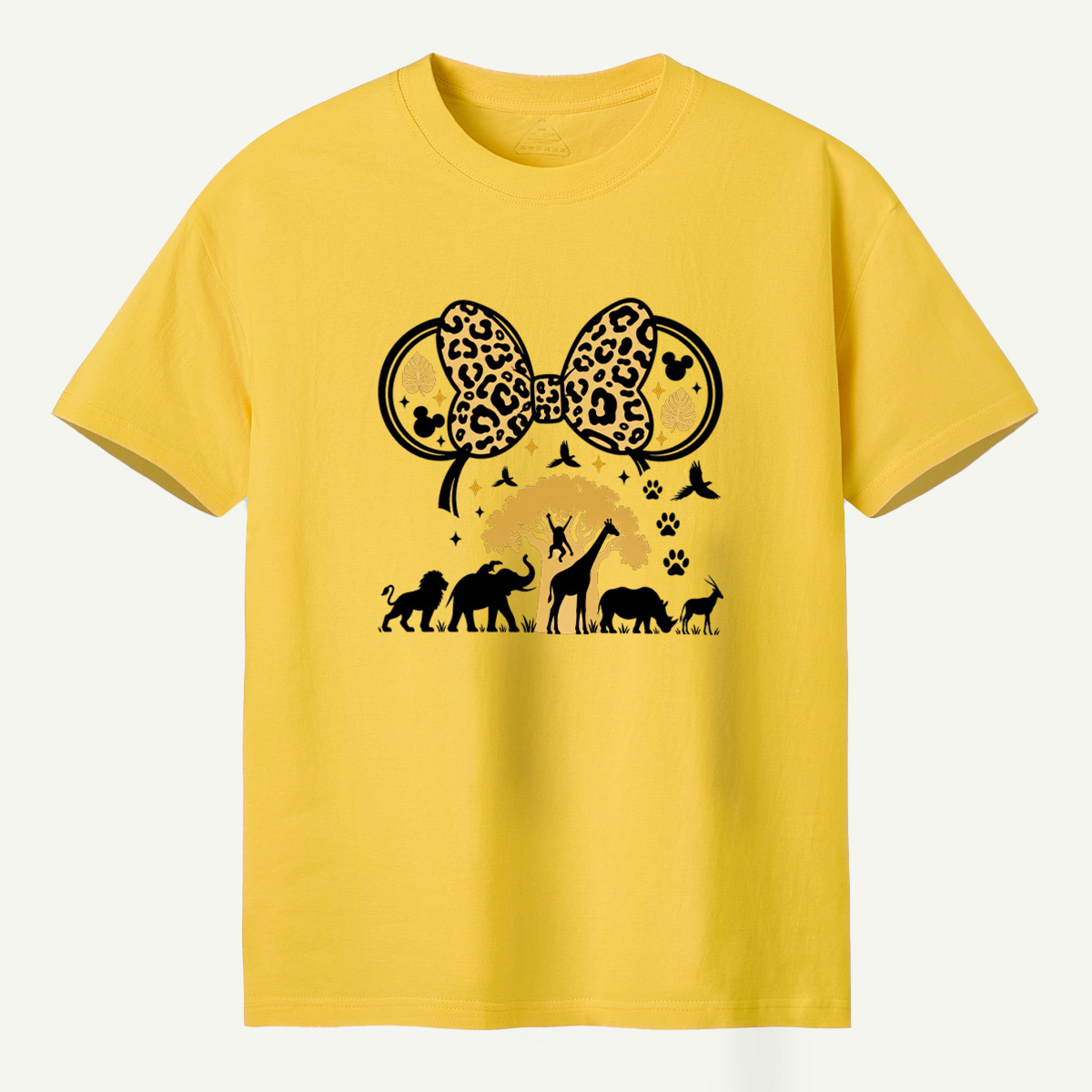 Leopard Bow Wildlife Silhouette T-Shirt
