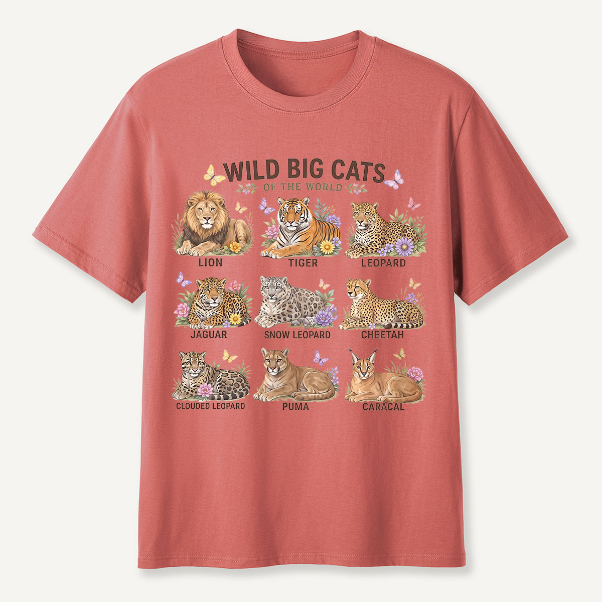 Wild Big Cats of the World T-Shirt