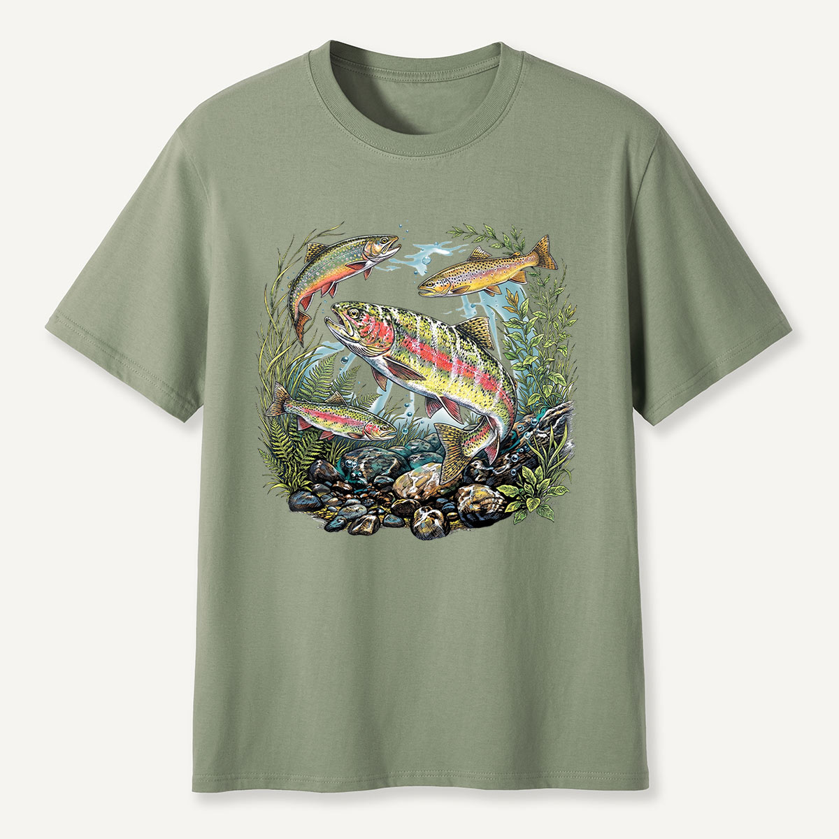 Trout Fishing Freshwater Fish Nature T-Shirt