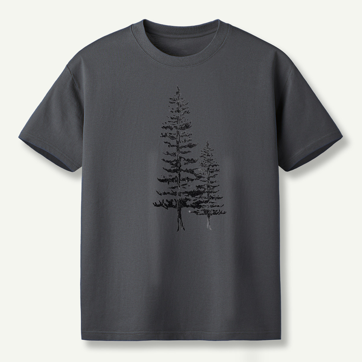Lone Pine Tree Botanical Sketch T-Shirt