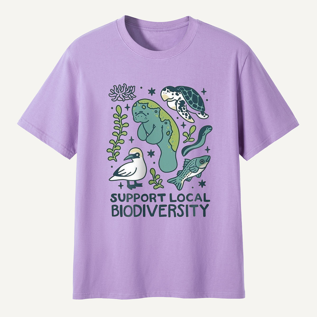 Support Local Biodiversity Aquatic Animals T-Shirt