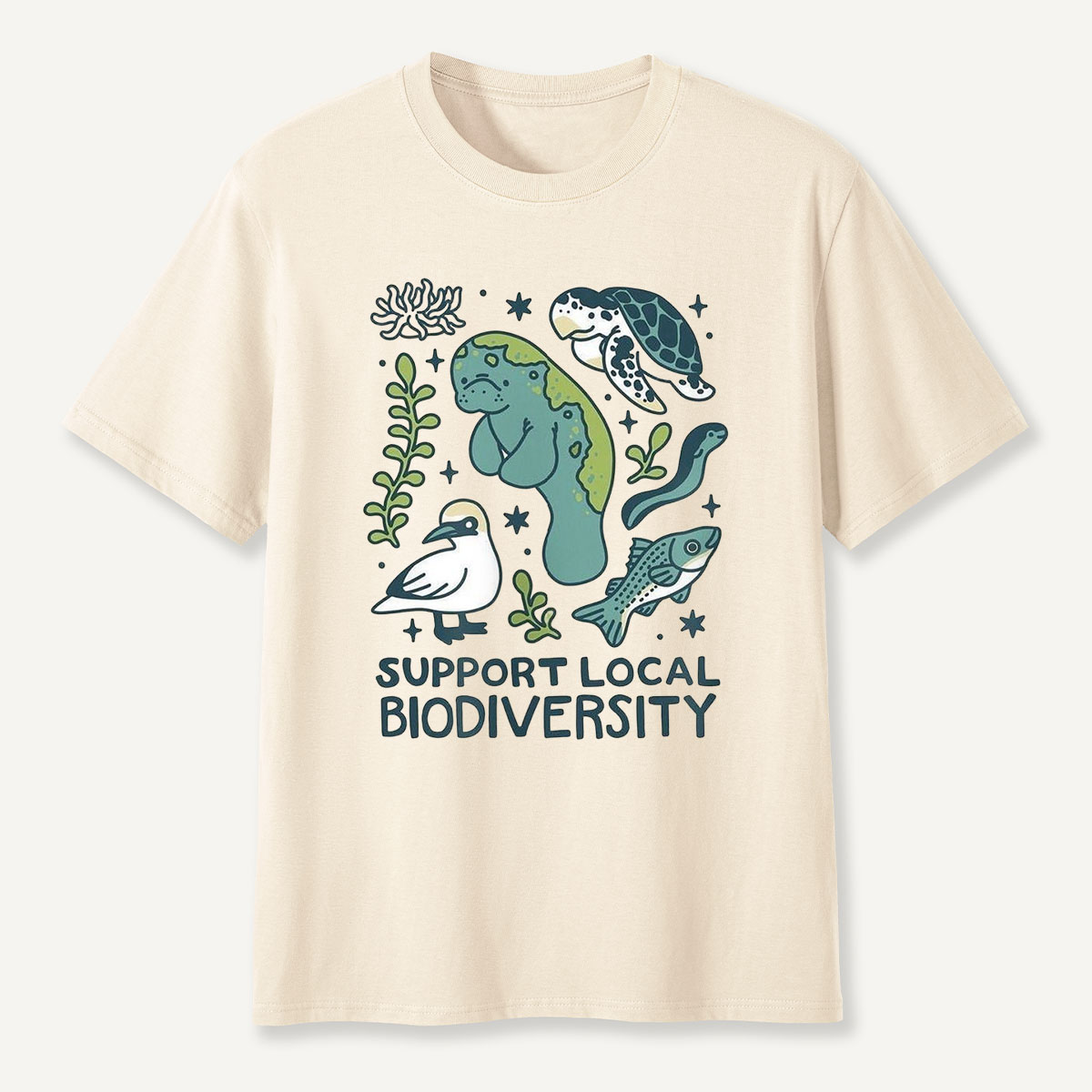 Support Local Biodiversity Aquatic Animals T-Shirt