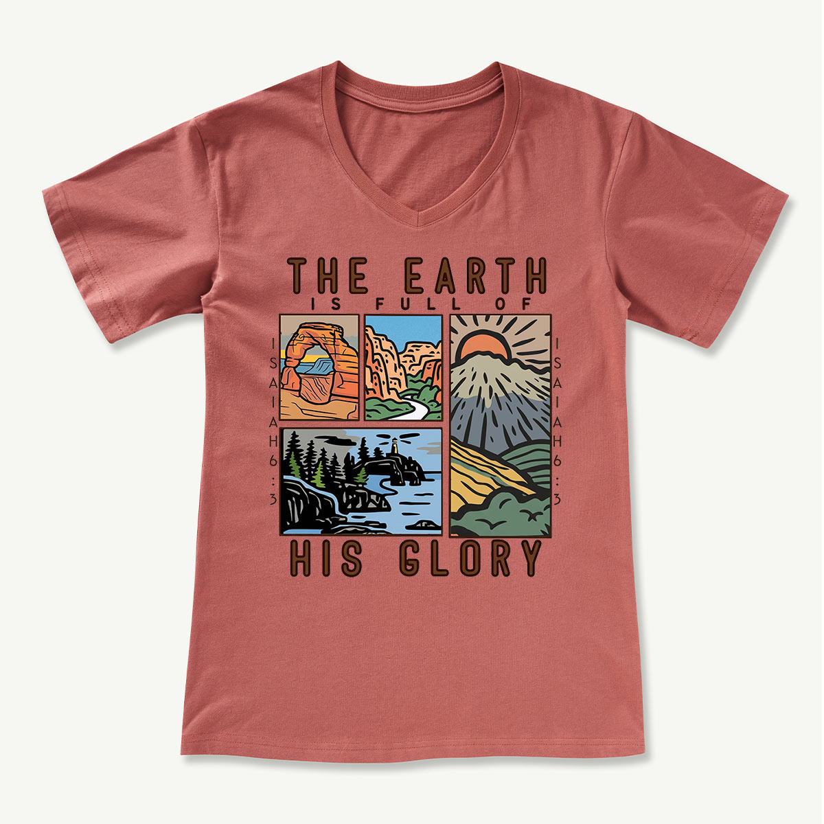 Wilderness National Parks V-neck T-Shirt