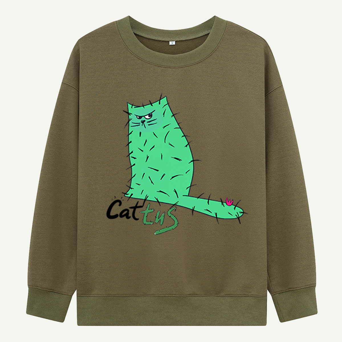 Cattus Cat Cactus Sweatshirts