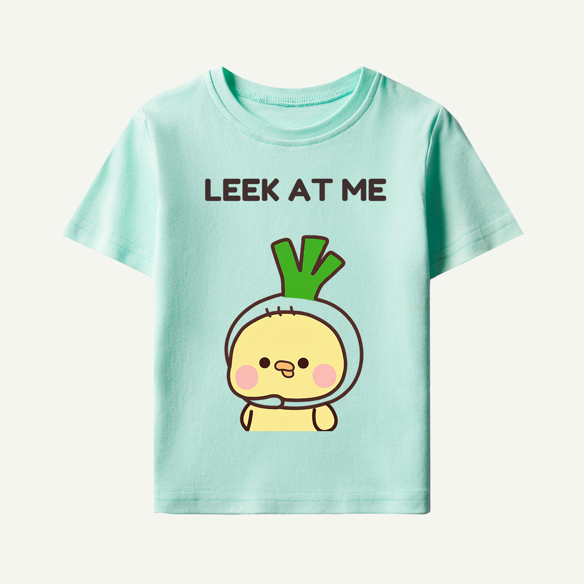 Leek at Me Veggie Pun Kids T-Shirt
