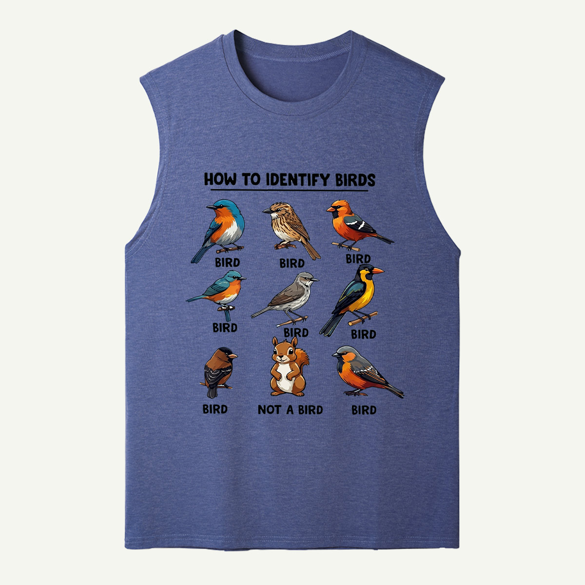 Funny Bird How to Identify Birds Tank Top