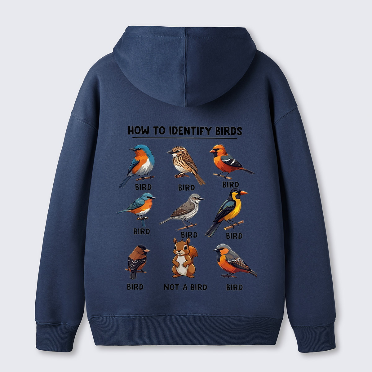 Funny Bird How to Identify Birds Hoodie