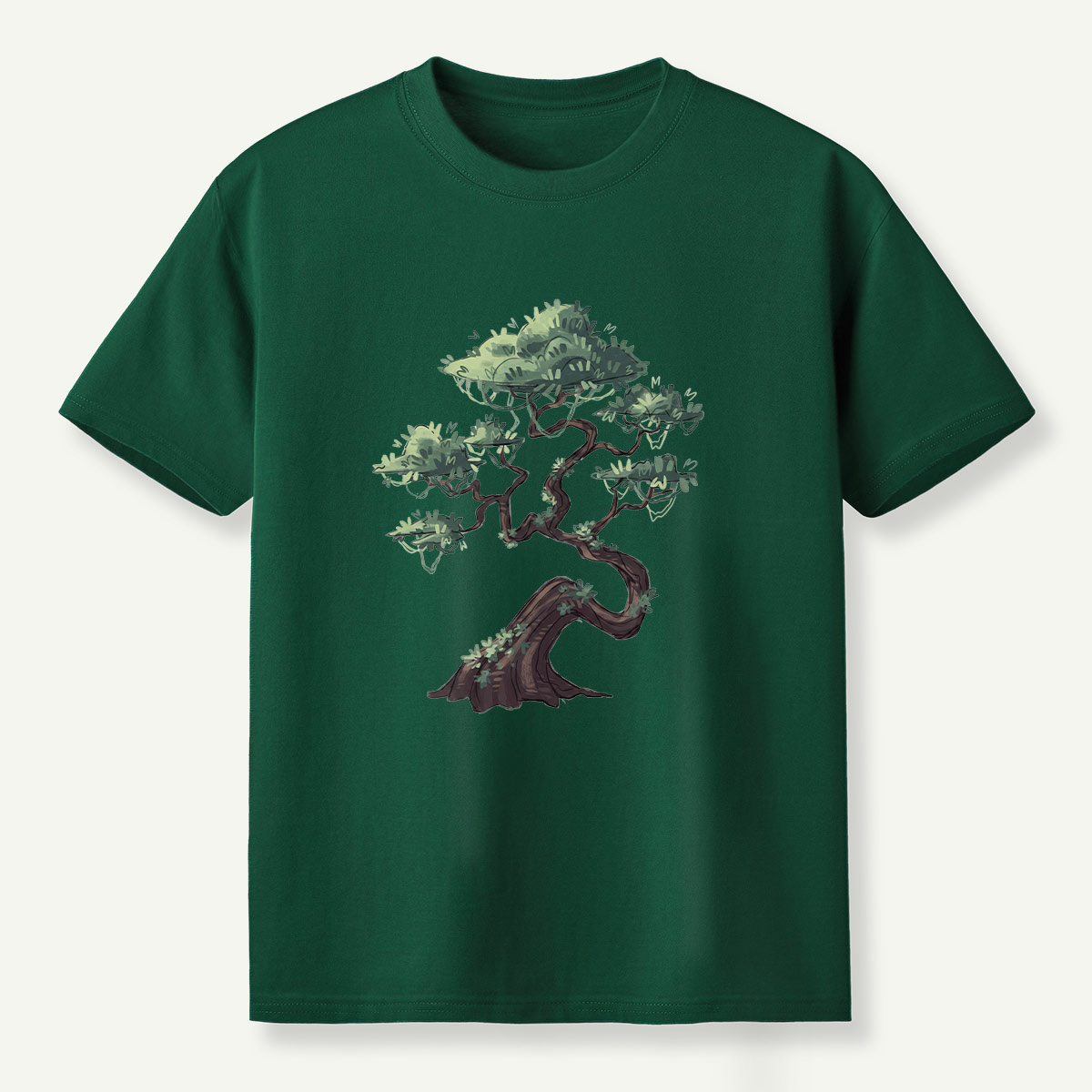 Windswept Pine Tree Ink Art T-Shirt