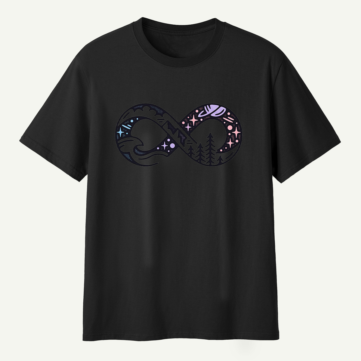 Infinite Forest Mountain Landscape T-Shirt