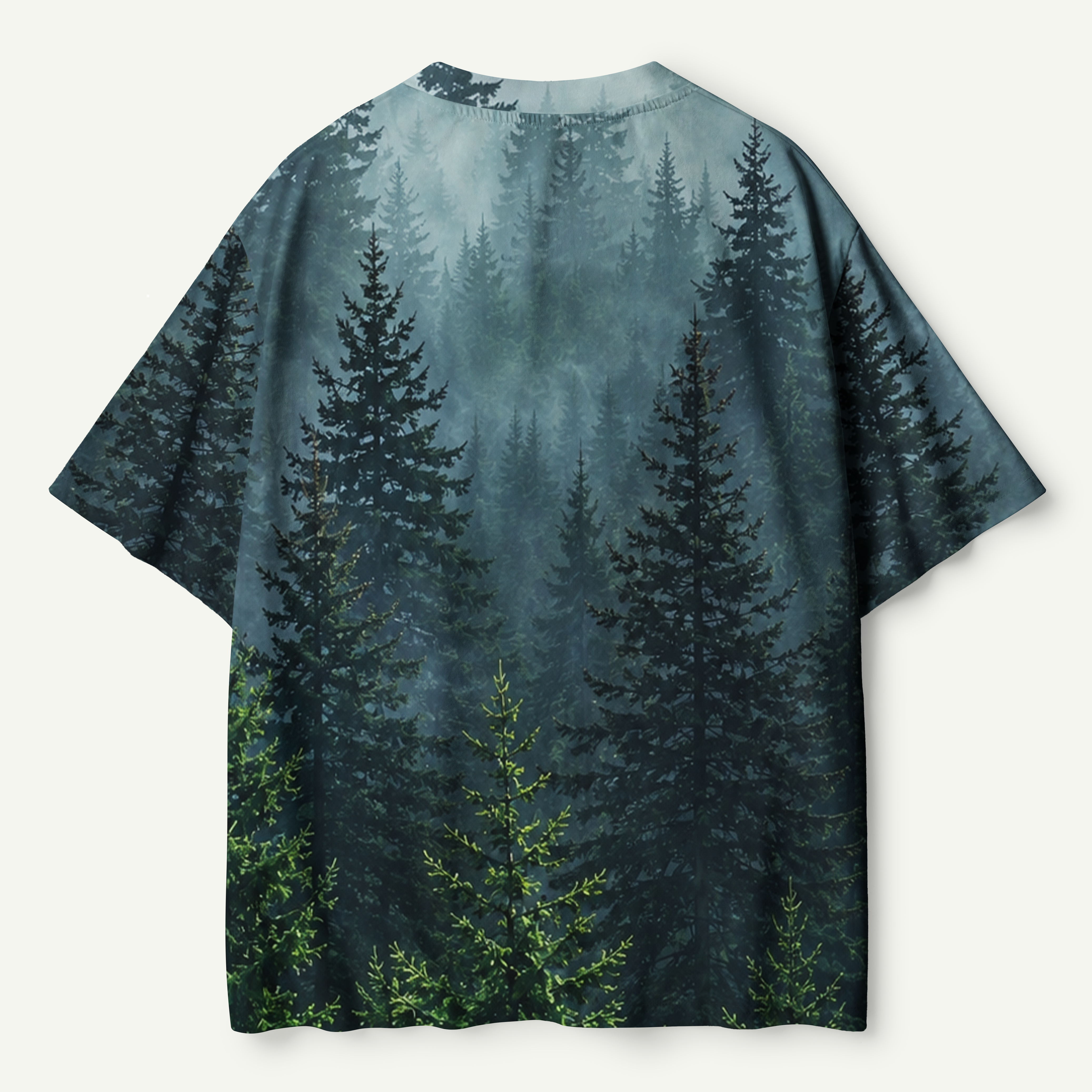 Misty Evergreen Forest Watercolor Premium Eco Tee