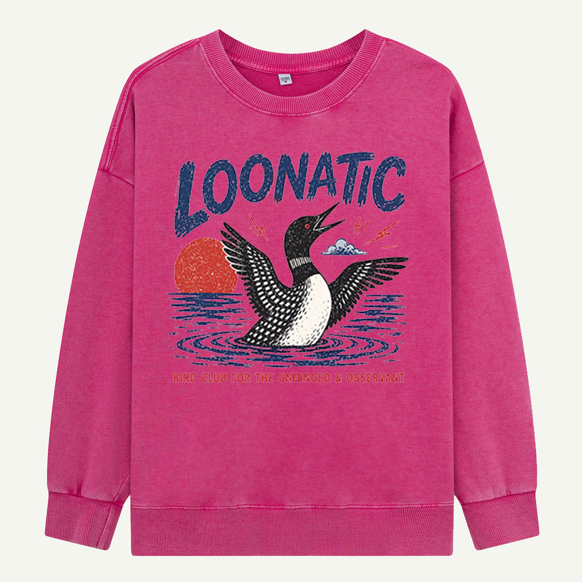 Loonatic Bird Club Washed Sweatshirts