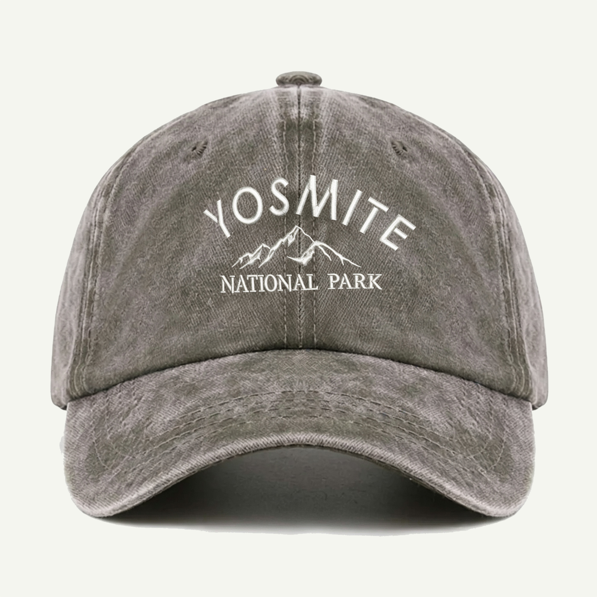Yosemite National Park Mountain Washed Embroidered Hat